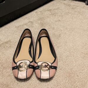Michael Kors Blush and Black Flats